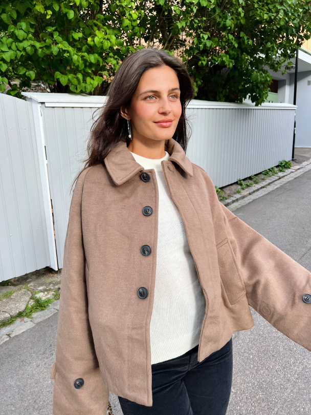 Gia Wool Jacket - Brown - Image 5