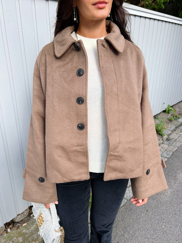 Gia Wool Jacket - Brown - Image 7