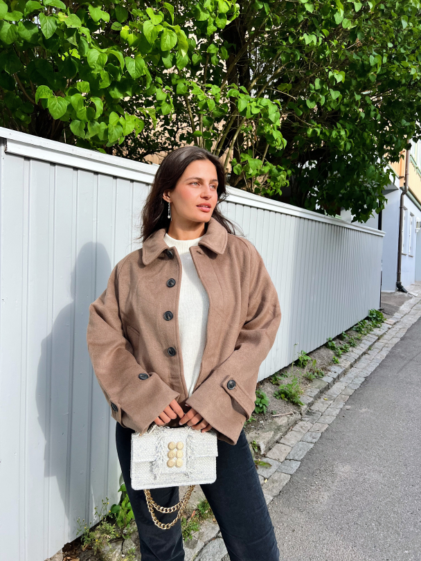 Gia Wool Jacket - Brown - Image 8