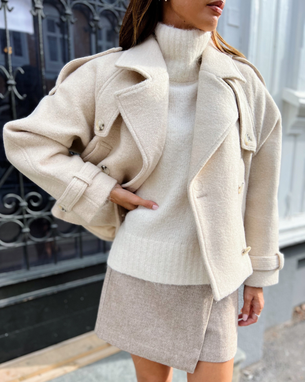 Hanni Wool Jacket - Creme - Image 1
