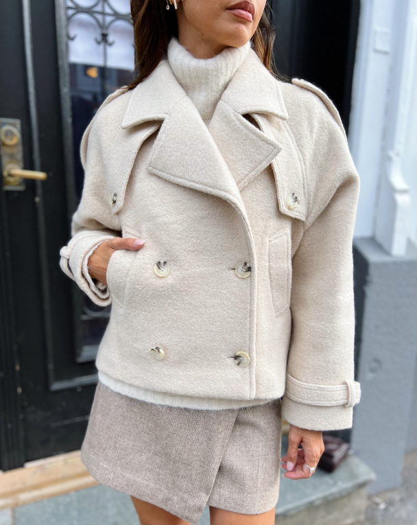 Hanni Wool Jacket - Creme - Image 4