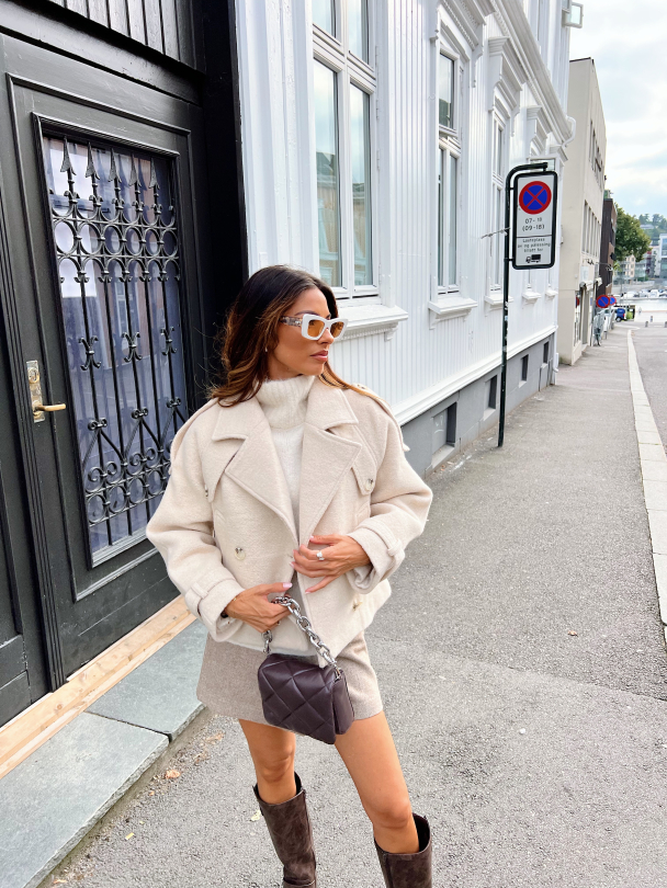 Hanni Wool Jacket - Creme - Image 6