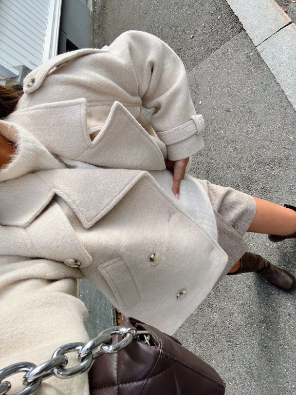 Hanni Wool Jacket - Creme - Image 7
