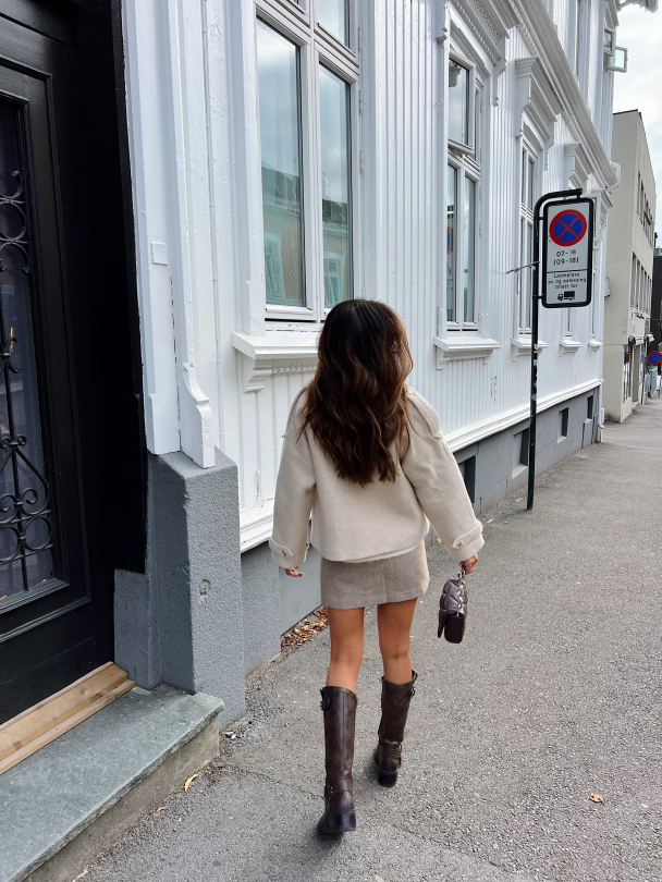 Hanni Wool Jacket - Creme - Image 8