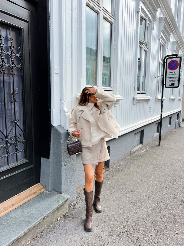 Hanni Wool Jacket - Creme - Image 9
