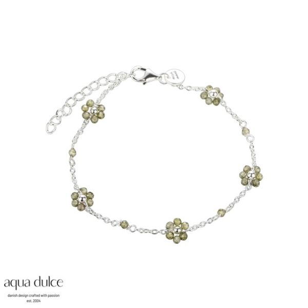 Armbånd - Daisy Olive (Sølv)