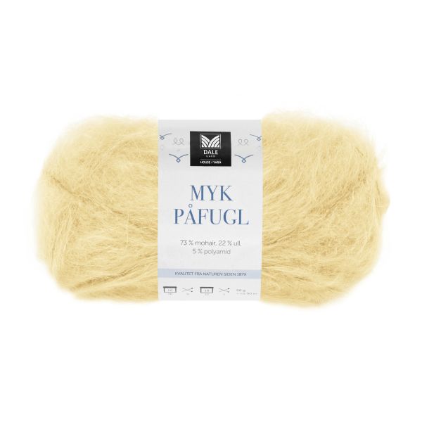 Myk Påfugl Lys Gul