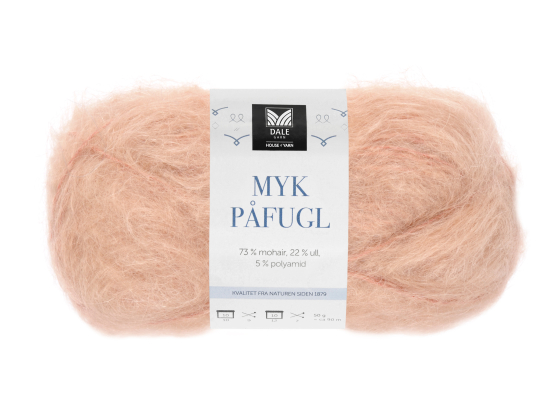 Myk Påfugl Beige Rose