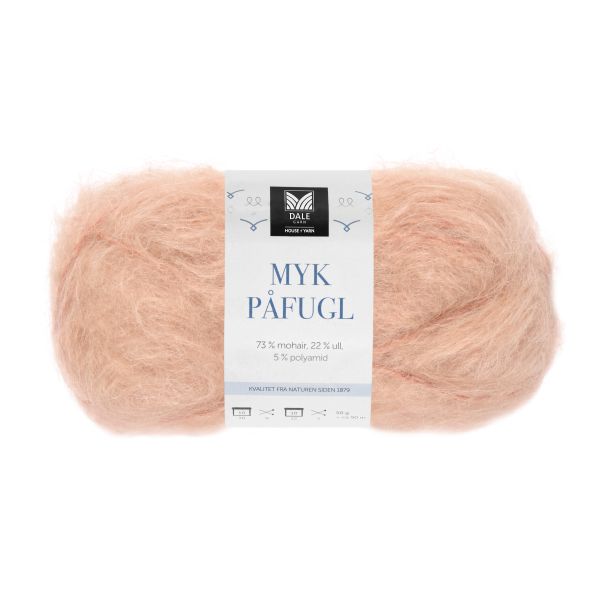 Myk Påfugl Beige Rose