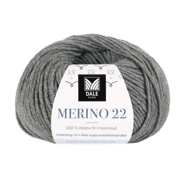 Merino 22 Grå melert