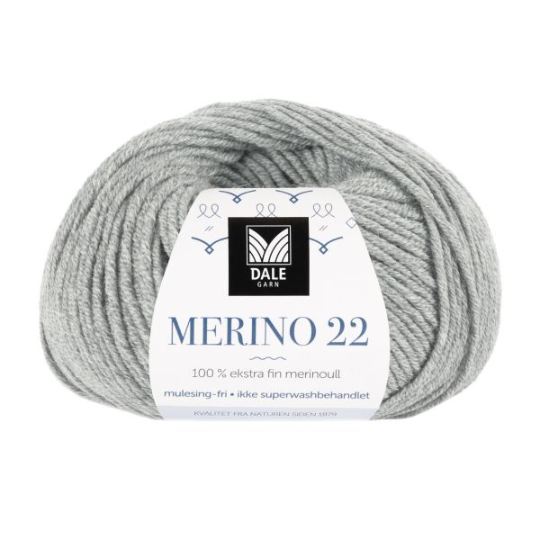 Merino 22 Lys grå melert