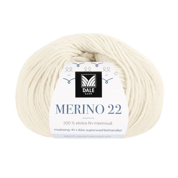 Merino 22 Naturhvit