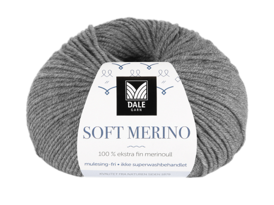 Soft Merino Grå melert