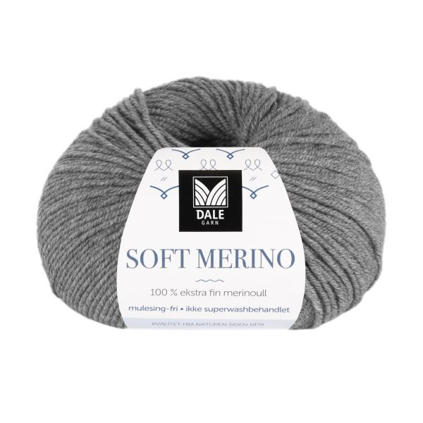 Soft Merino Grå melert