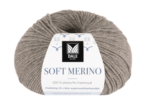 Soft Merino Gråbeige melert