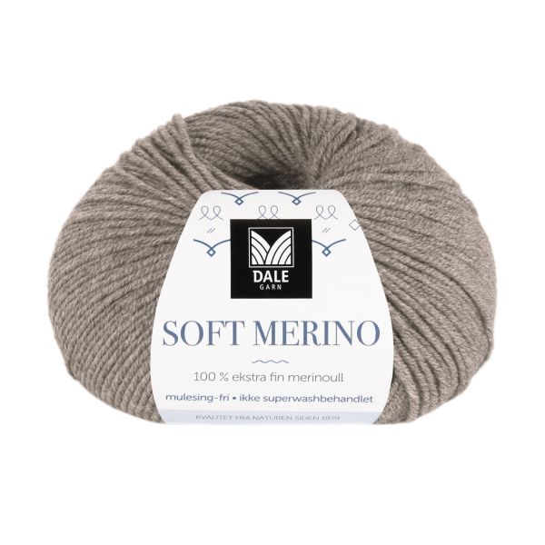 Soft Merino Gråbeige melert