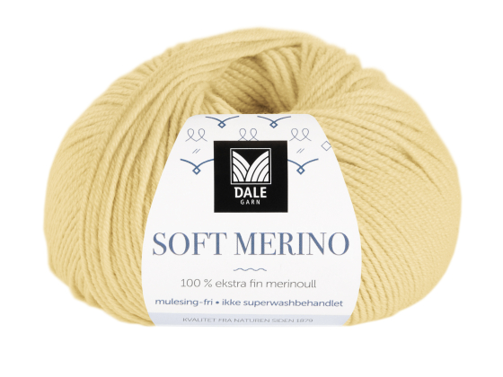 Soft Merino Lys gul