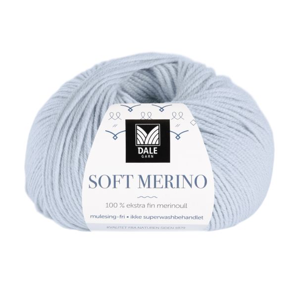 Soft Merino Lys blå