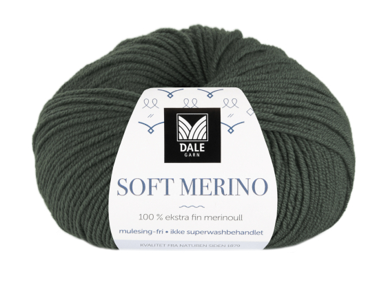 Soft Merino Flaskegrønn