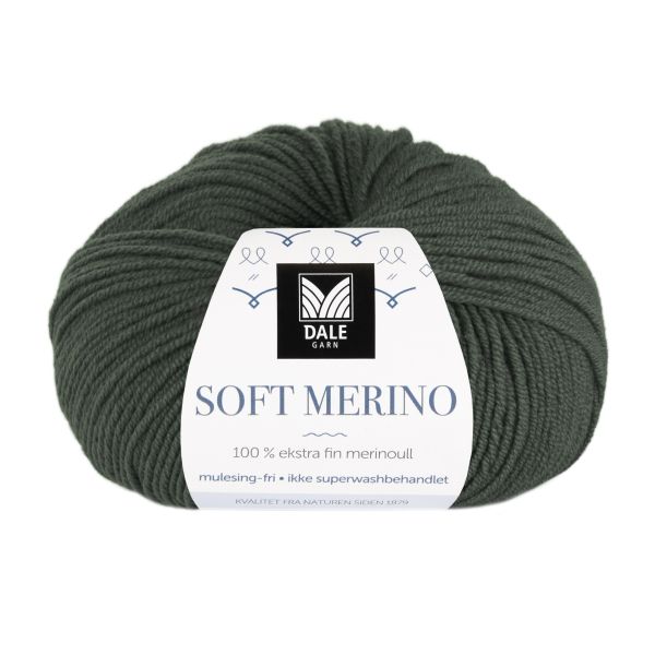 Soft Merino Flaskegrønn