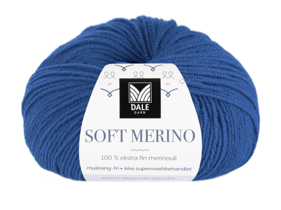 Soft Merino Klar blå