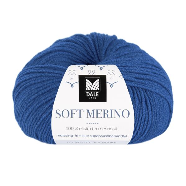 Soft Merino Klar blå