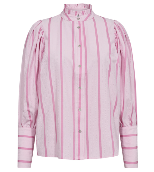 Tessie Stripe Bubblegum Puff Shirt | Tessie CC Stripe Puff Shirt fra Co´Couture