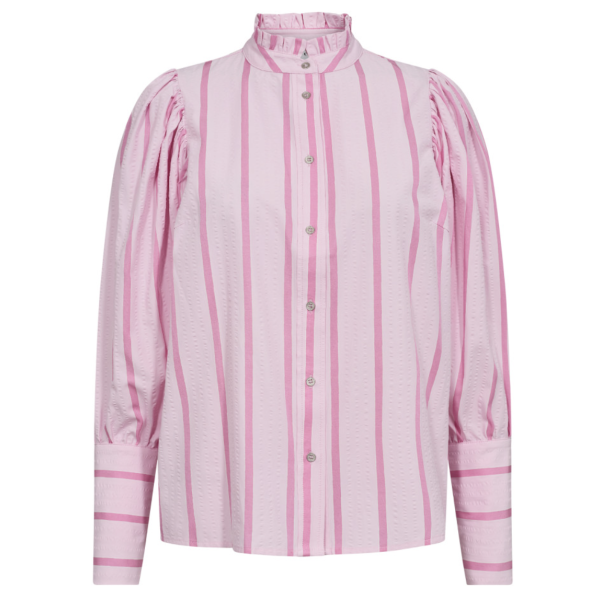 Tessie Stripe Bubblegum Puff Shirt | Tessie CC Stripe Puff Shirt fra Co´Couture