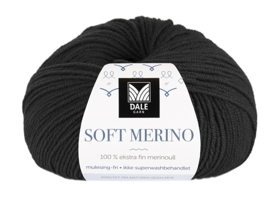 Soft Merino Svart