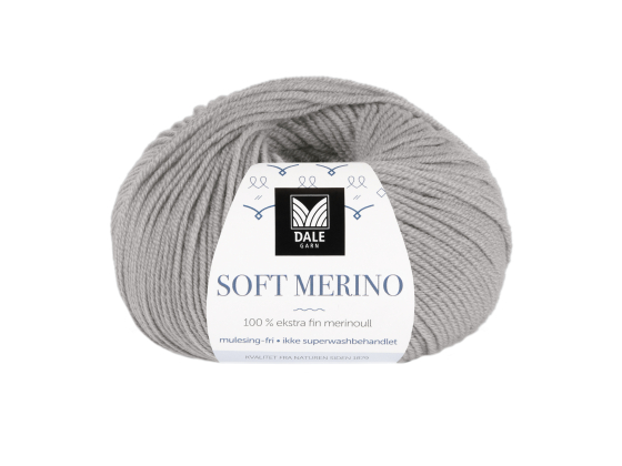 Soft Merino Perlegrå