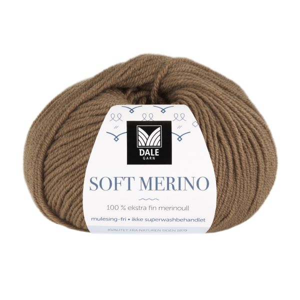 Soft Merino Nøttebrun