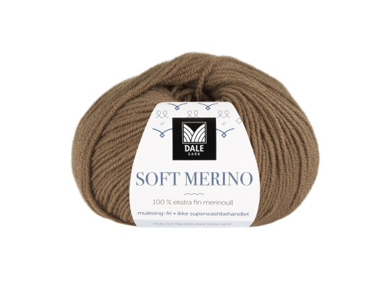 Soft Merino Nøttebrun