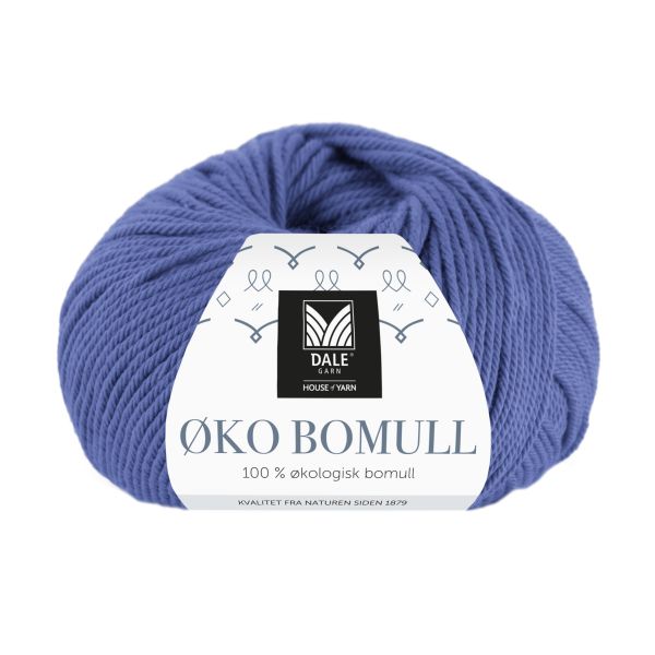 Øko Bomull Blålilla