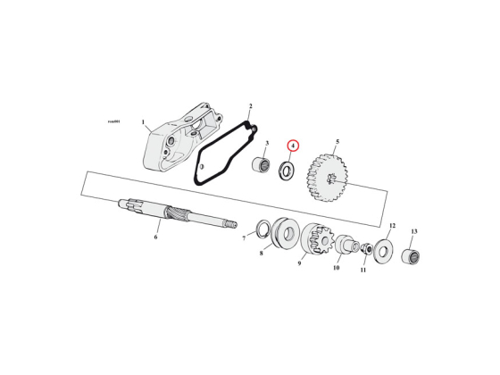 THRUST WASHER, STARTER SHAFT HOUSING