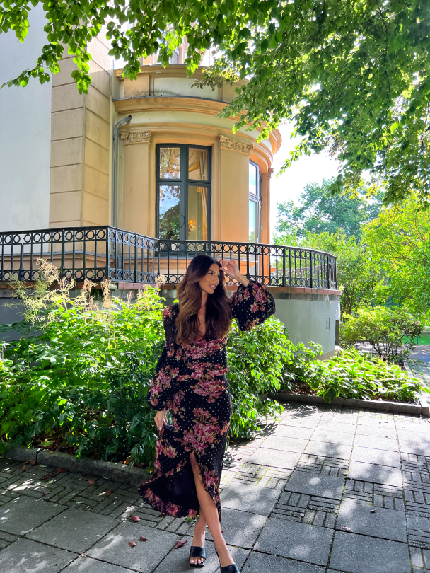 Golden Georgette Skirt - Autumn Bouquet - Image 7