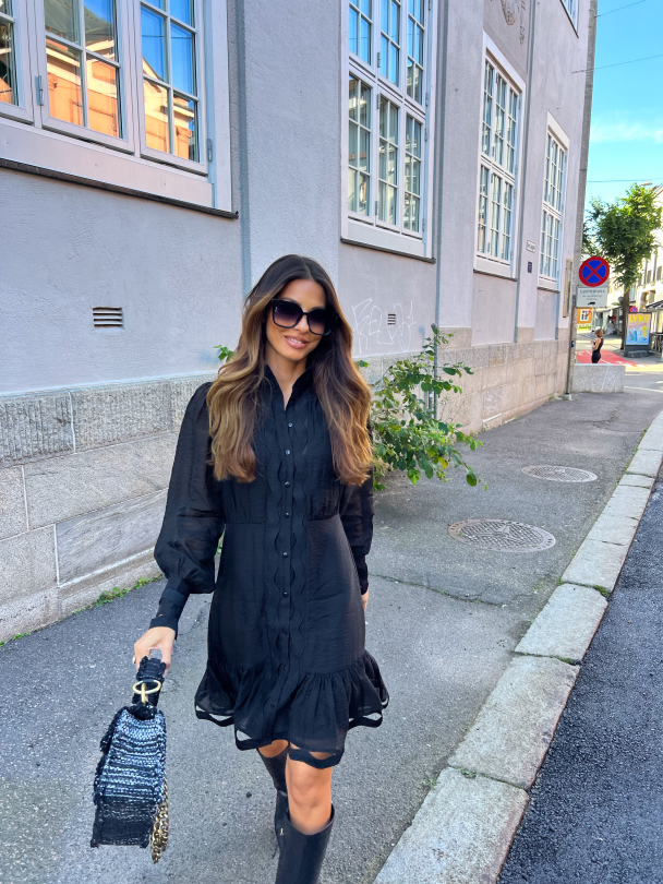 Ponira Dress - Black - Image 6