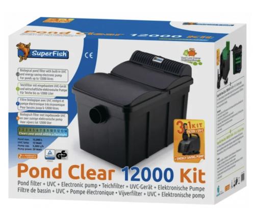 Pondclear 12000 filtersett med pumpe og uvc