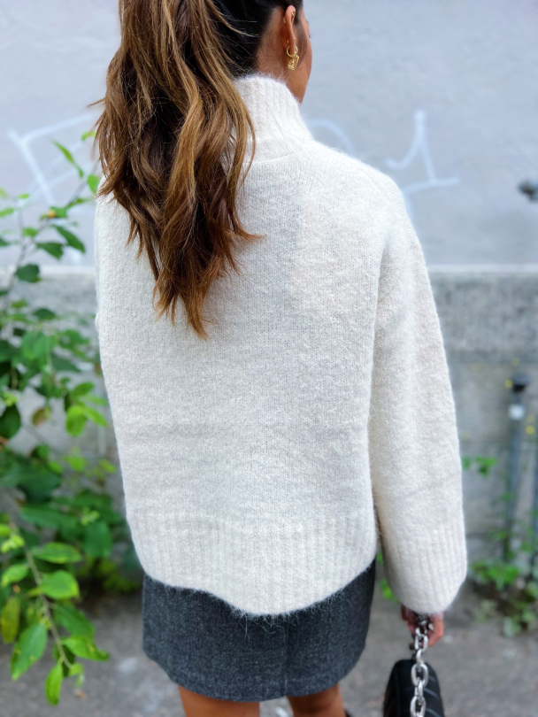 Gabella Knit High Neck - Birch  - Image 2