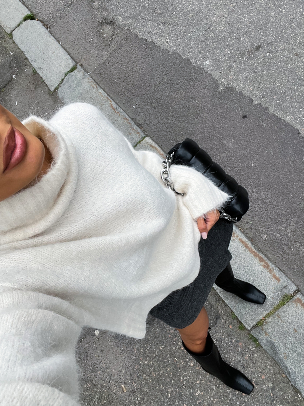 Gabella Knit High Neck - Birch  - Image 3