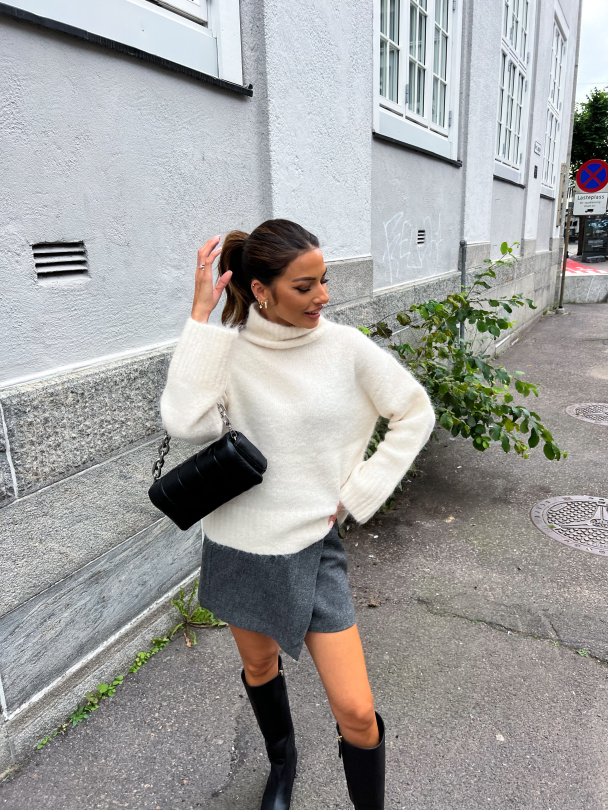 Gabella Knit High Neck - Birch  - Image 5
