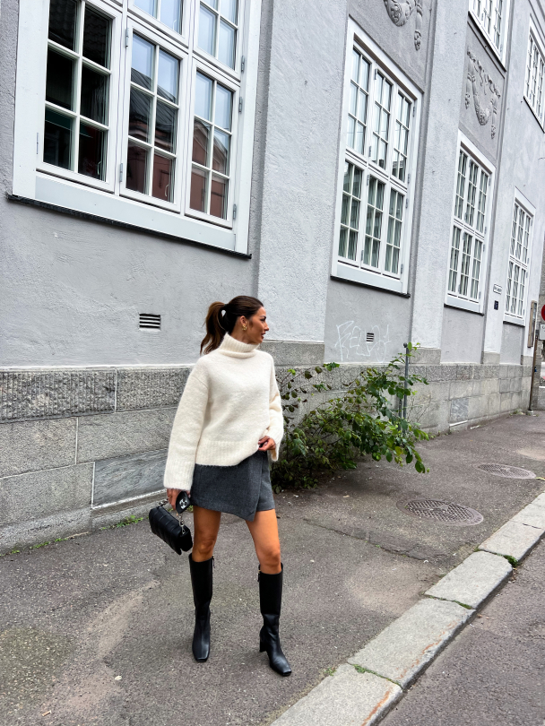 Gabella Knit High Neck - Birch  - Image 6
