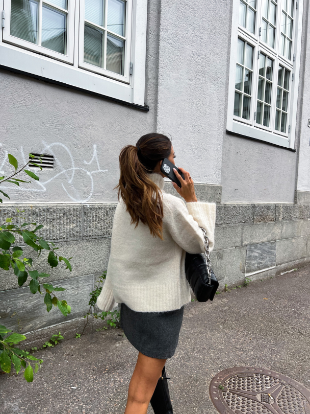 Gabella Knit High Neck - Birch  - Image 7