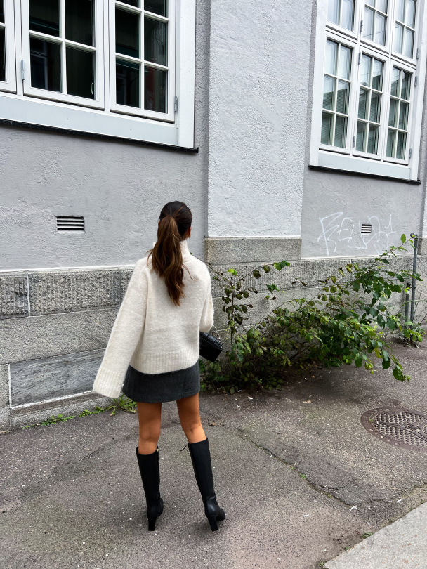 Gabella Knit High Neck - Birch  - Image 9