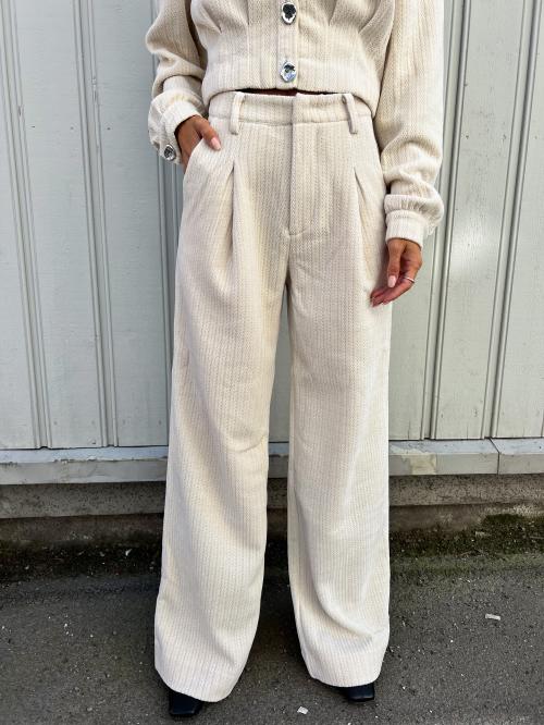 Elenora Pants - Off White Structure 