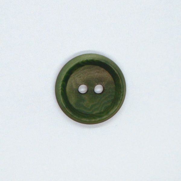 KNAP 3 HUL  COROZO GRØN 23 mm