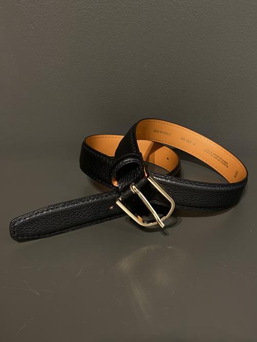 Black Calfskin Belt