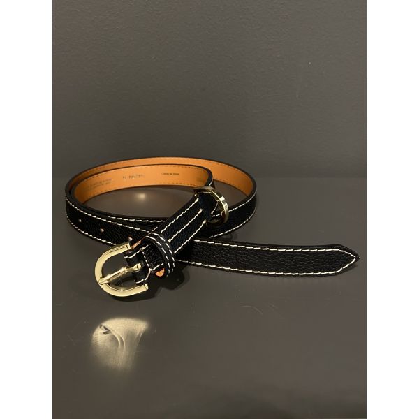 Black Calfskin Belt