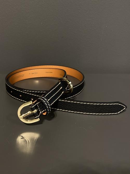 Black Calfskin Belt