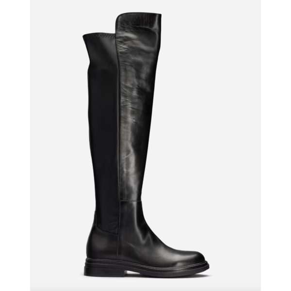 High Boot Vitello Nero Stretch Nappa Nero 9050B-23 | Vitello Nero Stretch Nappa Nero High Boot 9050B-23 fra Laura Bellariva 