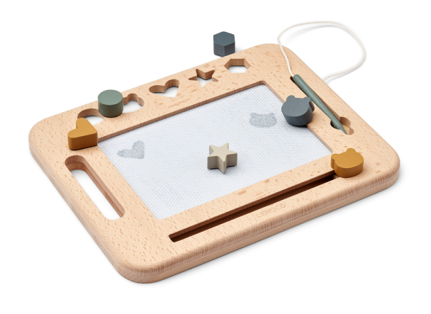 LIEWOOD - VENEDA TEGNE-/AKTIVITETSBRETT FAUNE GREEN MULTI MIX - Image 1